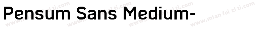 Pensum Sans Medium字体转换